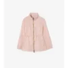 Parka corto in nylon a quadri