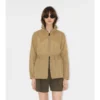 Parka corto in nylon a quadri