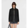 Parka corto in nylon a quadri