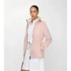 Parka corto in nylon a quadri