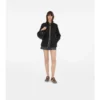 Parka corto in nylon a quadri