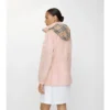 Parka corto in nylon a quadri