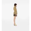 Parka corto in nylon a quadri