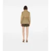 Parka corto in nylon a quadri
