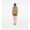 Parka corto in nylon a quadri