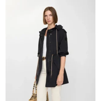 Parka in nylon elasticizzato