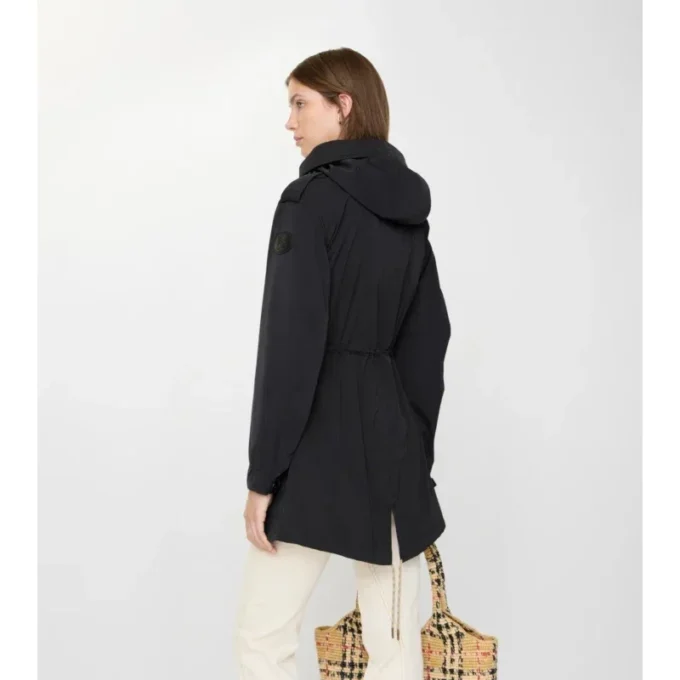 Parka in nylon elasticizzato