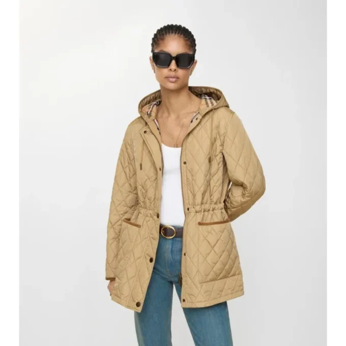 Parka in nylon trapuntato