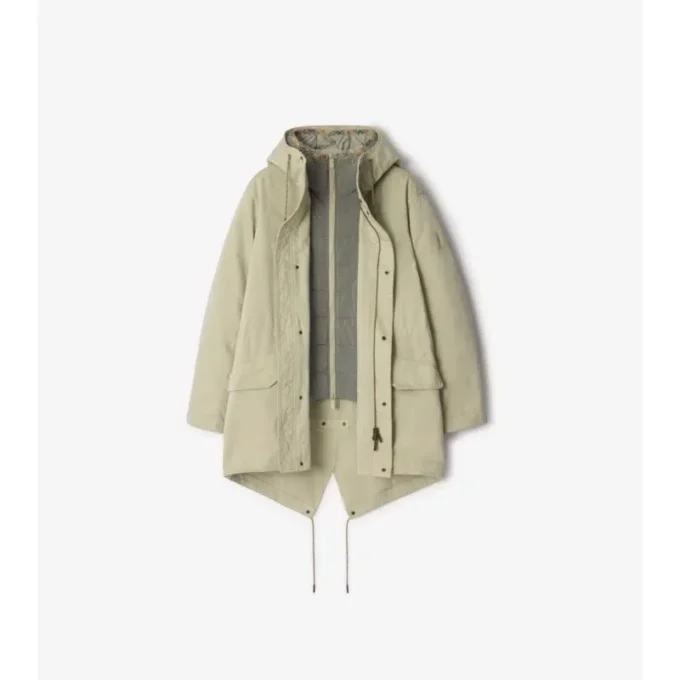 Parka staccabile in misto nylon