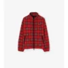 Pile in misto lana e cashmere a quadri