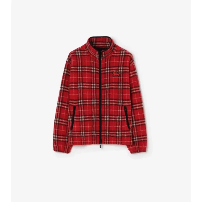 Pile in misto lana e cashmere a quadri