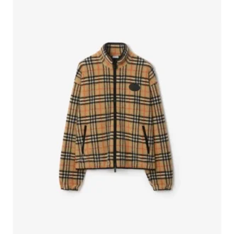 Pile in misto lana e cashmere a quadri