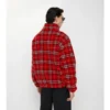 Pile in misto lana e cashmere a quadri