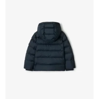 Piumino con cappuccio in nylon