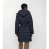 Piumino con cappuccio in nylon di media lunghezza
