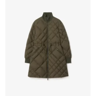 Piumino Danesbury in nylon con cuciture a quadri