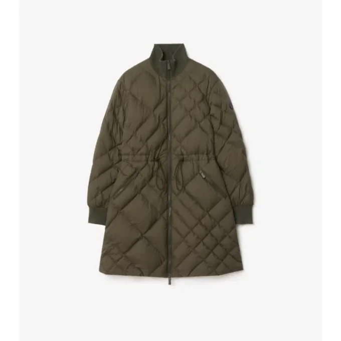 Piumino Danesbury in nylon con cuciture a quadri
