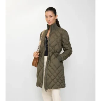 Piumino Danesbury in nylon con cuciture a quadri