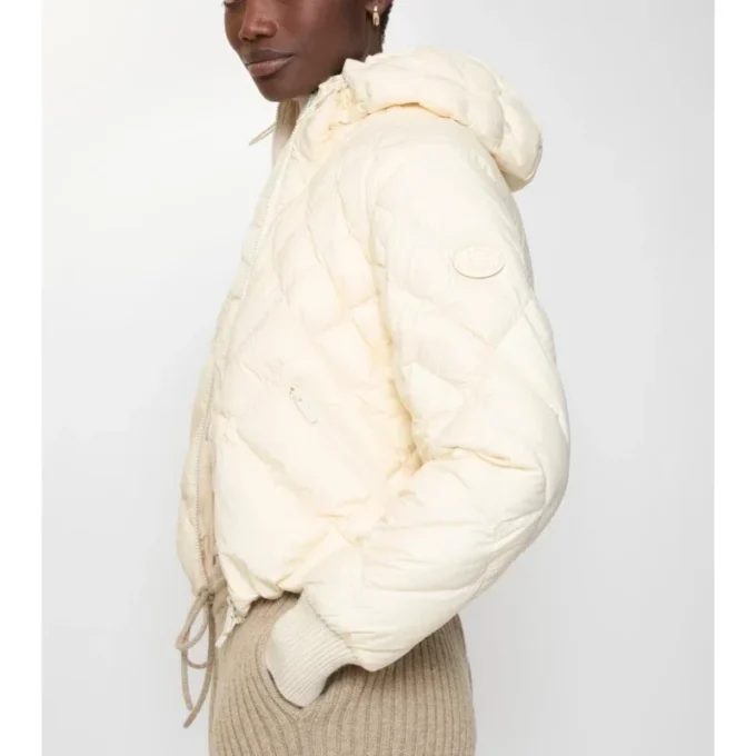Piumino Delley in nylon con cuciture a quadri