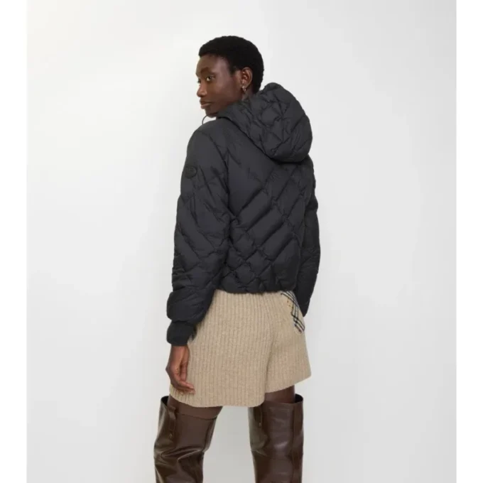 Piumino Delley in nylon con cuciture a quadri