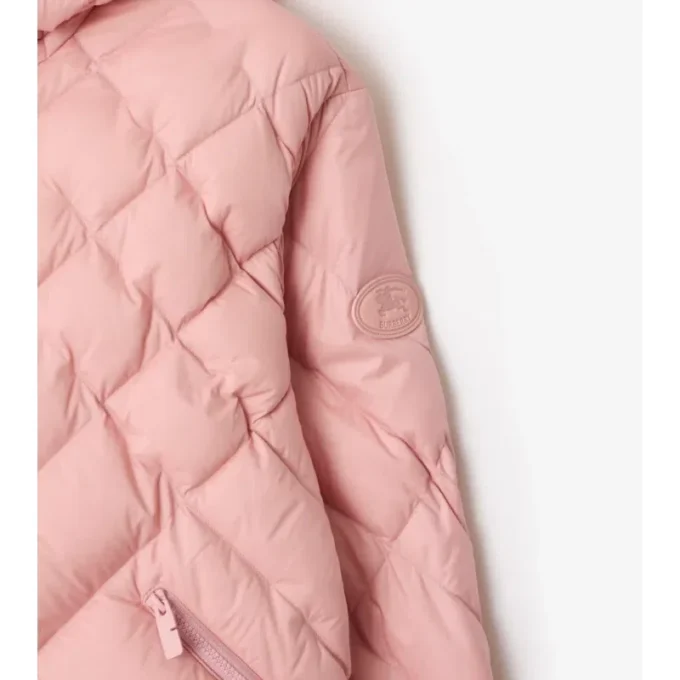 Piumino Delley in nylon con cuciture a quadri
