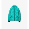 Piumino Doversgreen in nylon con cuciture a quadri