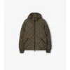 Piumino Doversgreen in nylon con cuciture a quadri