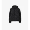 Piumino Doversgreen in nylon con cuciture a quadri
