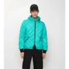 Piumino Doversgreen in nylon con cuciture a quadri