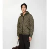 Piumino Doversgreen in nylon con cuciture a quadri