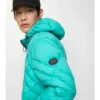 Piumino Doversgreen in nylon con cuciture a quadri