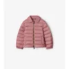Piumino in nylon con nastro a quadri