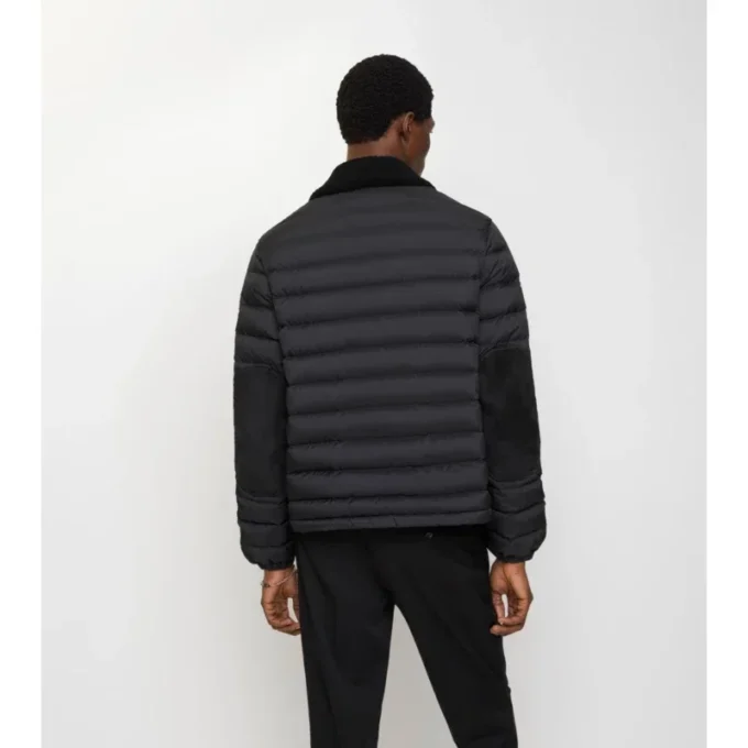 Piumino in nylon con shearling