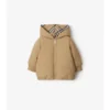 Piumino reversibile in nylon a quadri