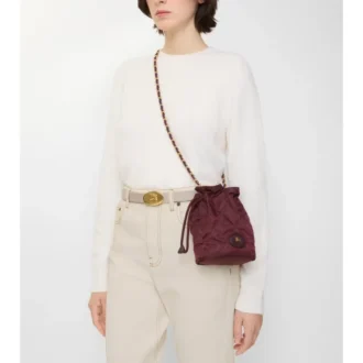 Pochette a forma di ferro di cavallo con catena