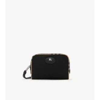 Pochette con bordi a quadri piccoli
