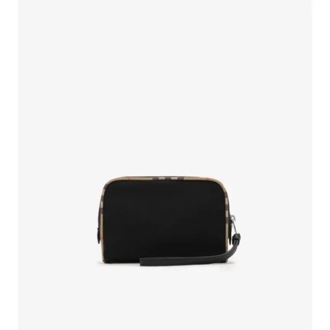 Pochette con bordi a quadri piccoli