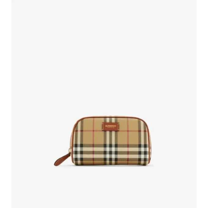 Pochette da viaggio con motivo a quadri