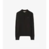 Polo a maniche lunghe in misto cashmere