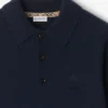 Polo a maniche lunghe in misto cashmere
