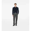 Polo a maniche lunghe in misto cashmere