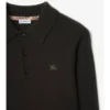 Polo a maniche lunghe in misto cashmere