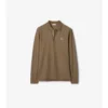 Polo in cotone a maniche lunghe