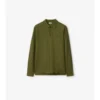 Polo in cotone a maniche lunghe
