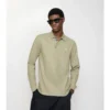Polo in cotone a maniche lunghe