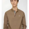 Polo in cotone a maniche lunghe