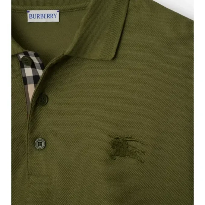 Polo in cotone a maniche lunghe