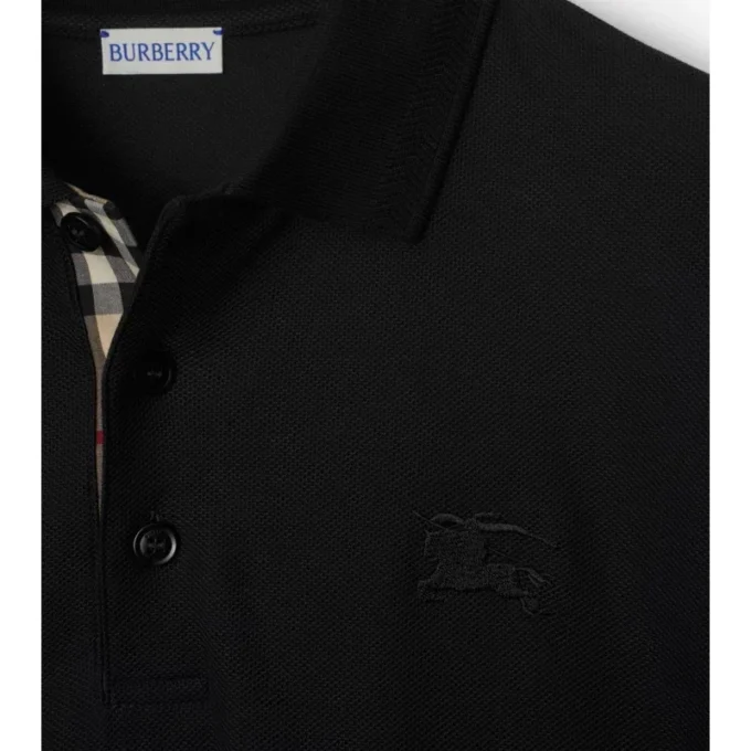 Polo in cotone a maniche lunghe