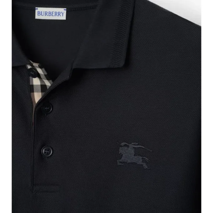 Polo in cotone a maniche lunghe