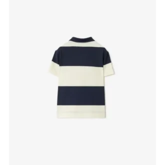 Polo in cotone a righe a scacchi EKD